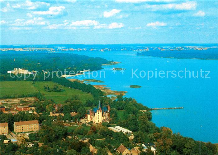 Waren Mueritz Fliegeraufnahme Schloss Klink Mueritz-Hotel