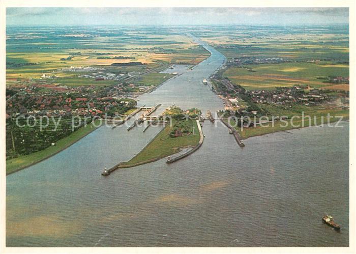 Brunsbuettelkoog Fliegeraufnahme