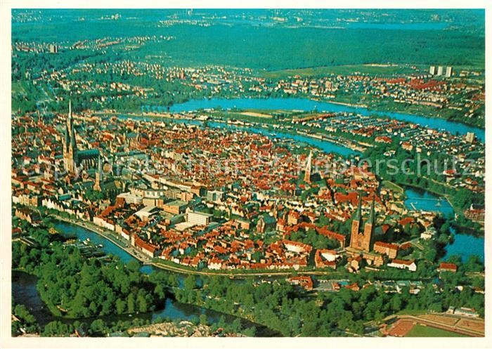 Luebeck Fliegeraufnahme