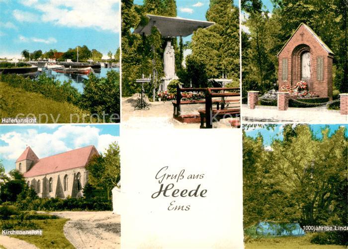 Heede Ems Kirche Hafen Linde