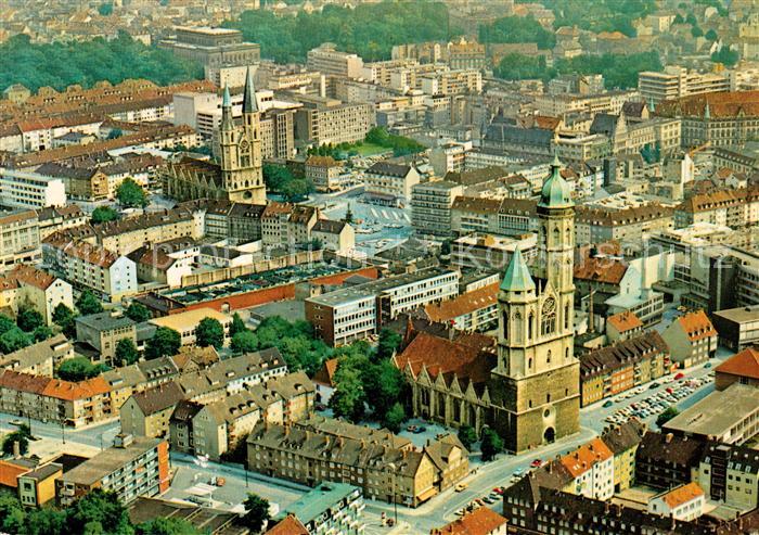 Braunschweig Fliegeraufnahme St. Andreas-Kirche St. Katharinen-Kirche Theater