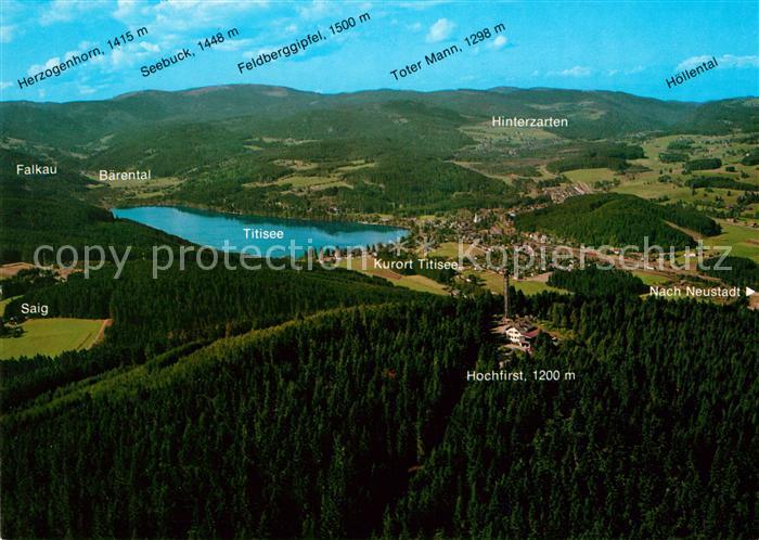 Titisee Hochfirst Baerental Falkau Fliegeraufnahme