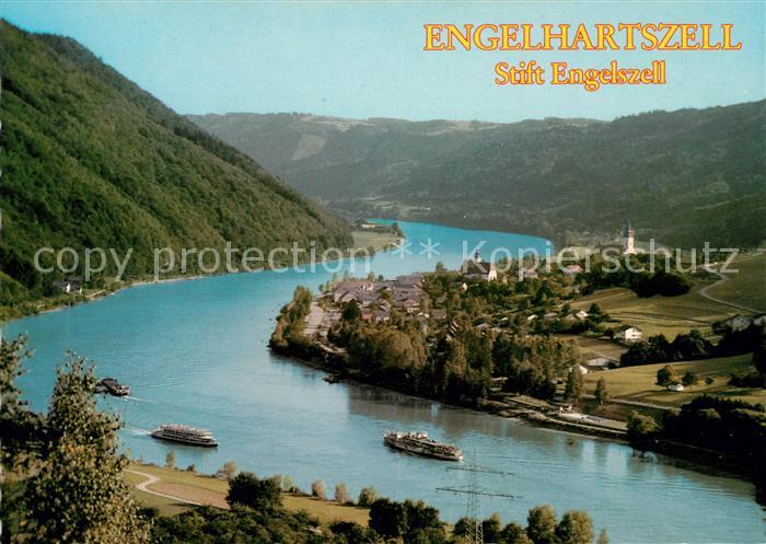 Engelhartszell Donau Oberoesterreich Fliegeraufnahme Stift Engelszell