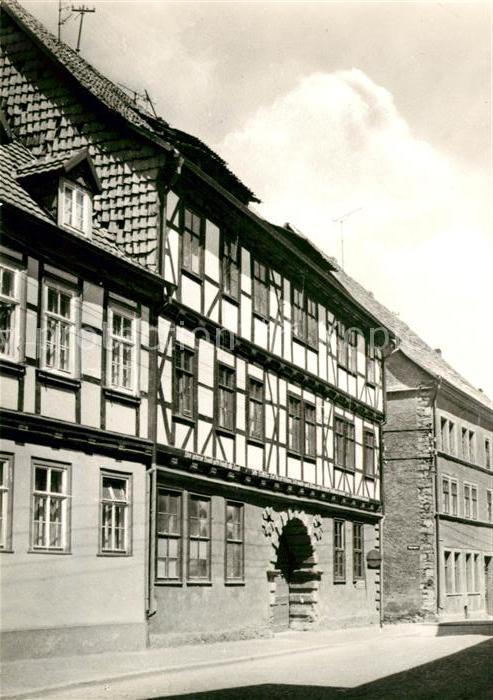 Muehlhausen Thueringen Fachwerkhaus Holzstrasse