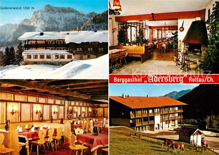 Rottau Chiemgau Berggasthof Adersberg Gedererwand