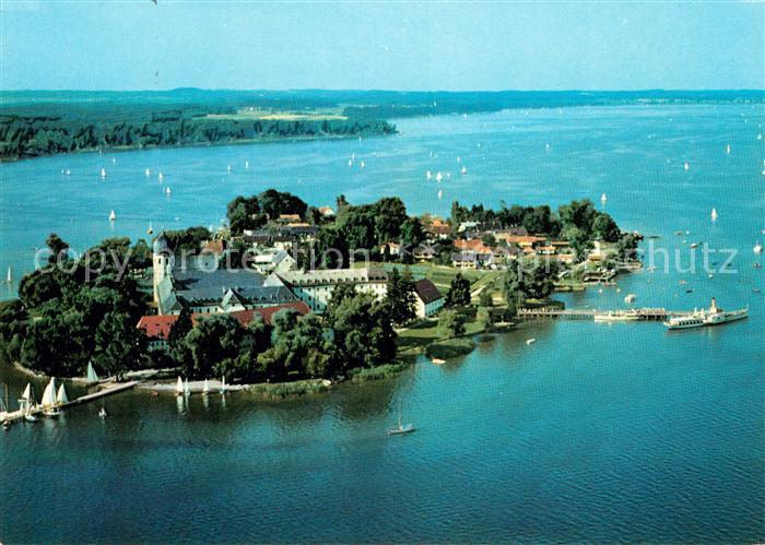 Fraueninsel Chiemsee Fliegeraufnahme Kloster Frauenwoerth
