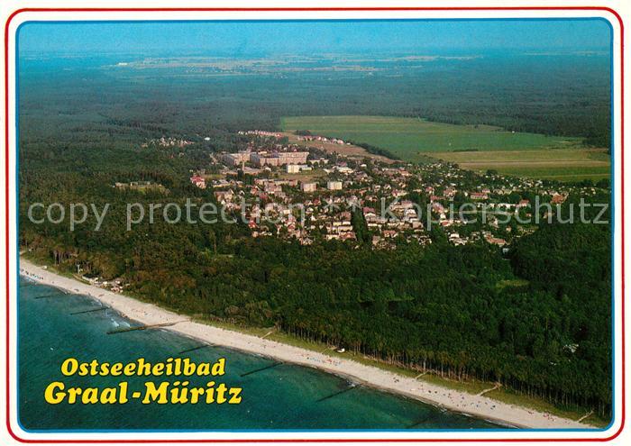 Graal-Mueritz Ostseebad Fliegeraufnahme Strand