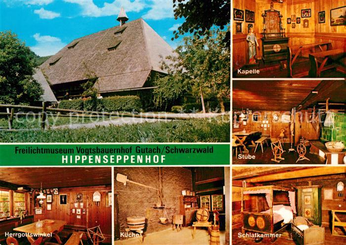 Gutach Schwarzwald Freilichtmuseum Vogtsbauernhof Hippenseppenhof Kapelle Kueche