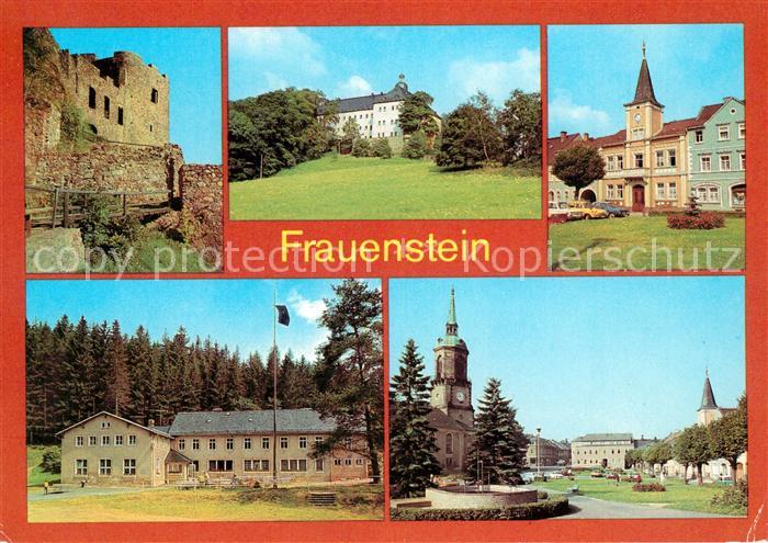 Frauenstein Brand-Erbisdorf Burgruine Schloss Rathaus Ferienheim Kummermuehle Ma