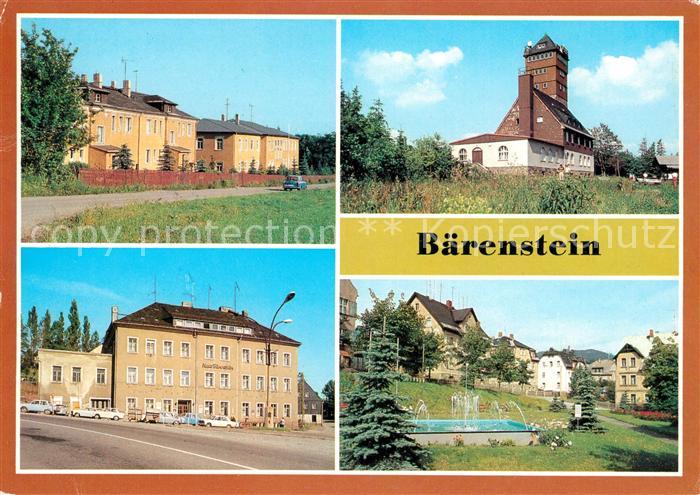 Baerenstein Annaberg-Buchholz HO Gaststaette Berghotel Baerenstein Park Ferienhe