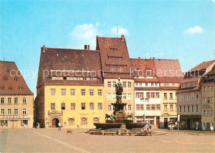 Freiberg Sachsen Obermarkt Brunnen Otto der Reiche