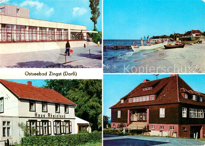 Zingst Ostseebad FDGB Erholungsheim Claus Stoertebeker Haus Rheinland Kurhaus
