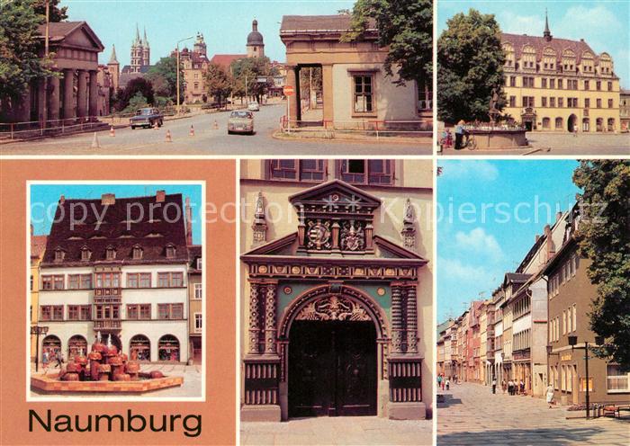 Naumburg Saale Salztor Rathaus Wilhelm Pieck Platz Holzmarkt Rathausgarten