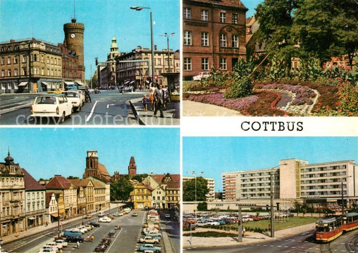 Cottbus Ernst Thaelmann Platz Blumenuhr Altmarkt Hotel Lausitz