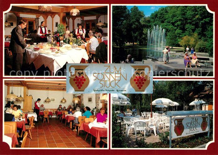 Bad Bellingen Restaurant Zum Sonnen Stueck