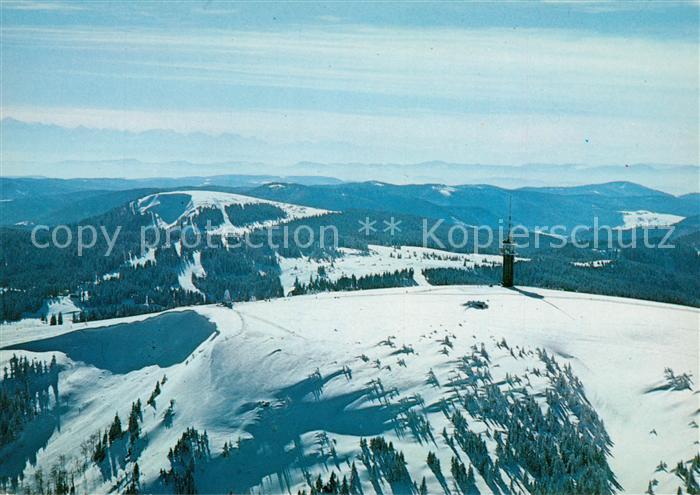 Feldberg Schwarzwald Seebuck Fernsehturm Schweizer Alpen Winter