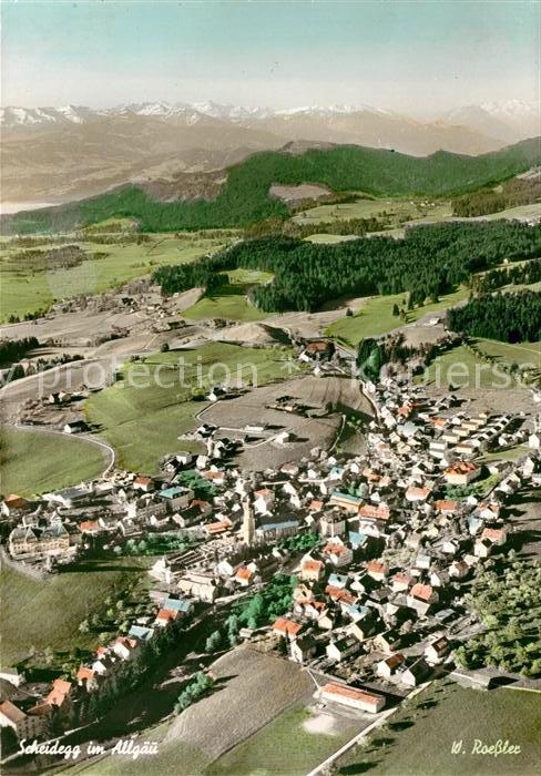 Scheidegg Allgaeu Fliegeraufnahme