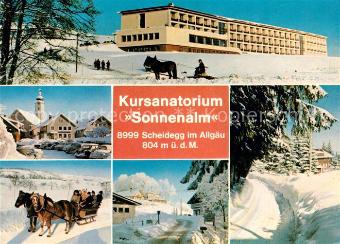 Scheidegg Allgaeu Kursanatorum Sonnenalm Winter