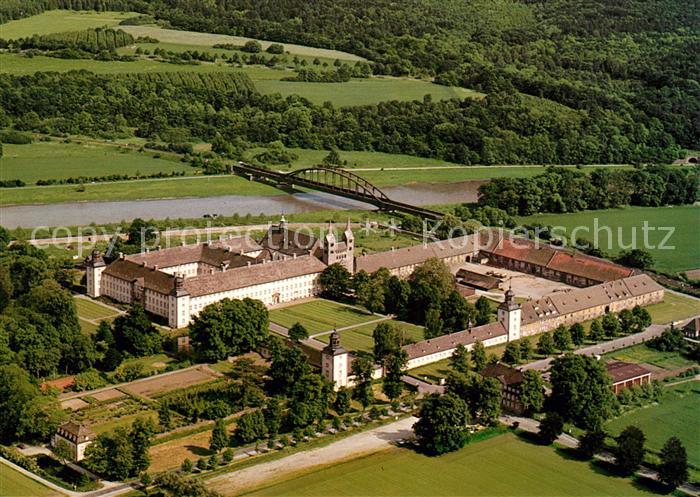 Hoexter Weser Fliegeraufnahme Schloss Corvey