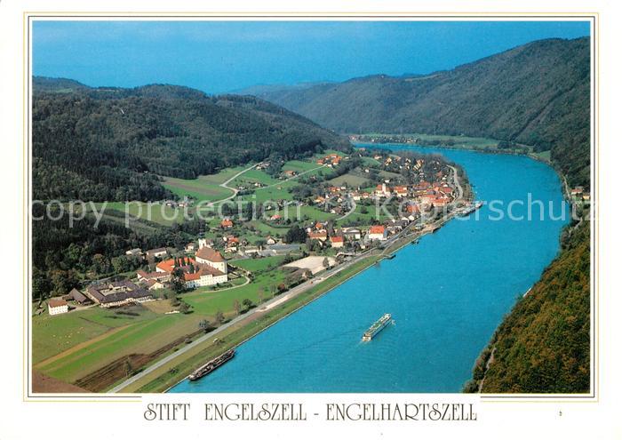 Engelhartszell Donau Oberoesterreich Fliegeraufnahme Stift Engelszell