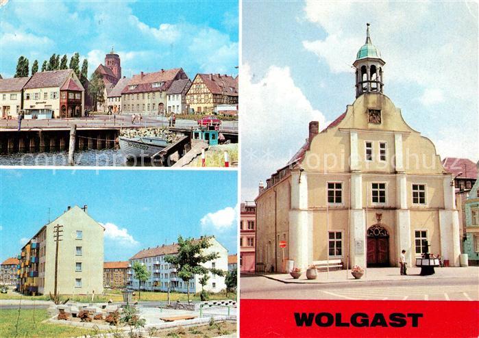 Wolgast Mecklenburg-Vorpommern Hafen Strasse der Befreiung Rathaus