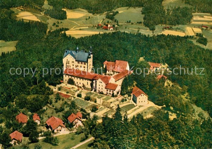 Englburg Niederbayern Fliegeraufnahme Pension Schloss Englburg
