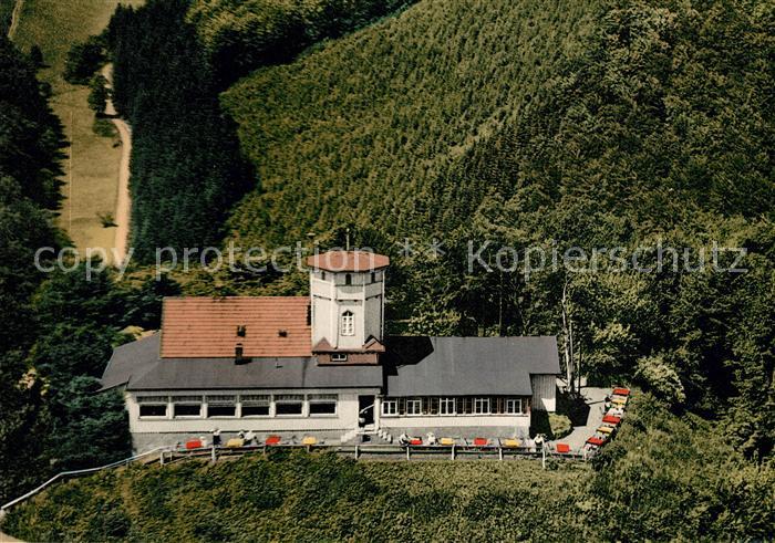 Bad Lauterberg Fliegeraufnahme Burgrestaurant Hausberg