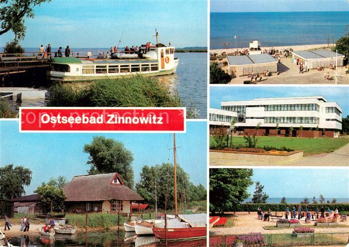 Zinnowitz Ostseebad Achterwasser Bootshafen Strand FDGB Feriendiens IG Wismut