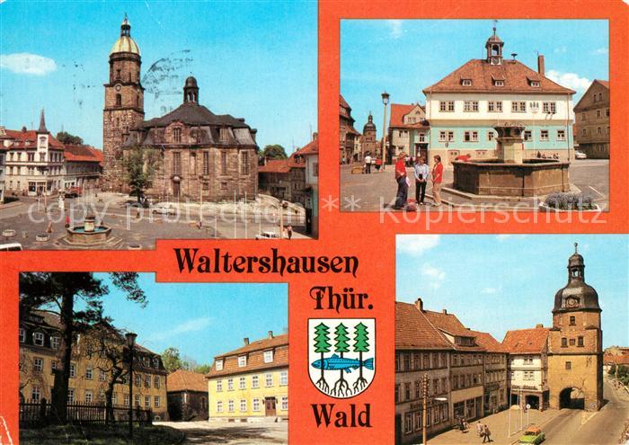Waltershausen Gotha Stadtkirche Rathaus Markt Salzmannschule Nikolaustor