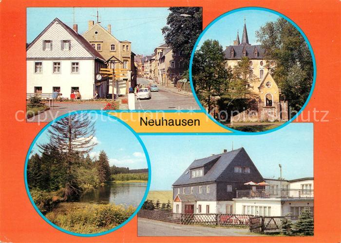 Neuhausen Marienberg Bahnhofstrasse Schloss Purschenstein Fereinheim Dachsbaude