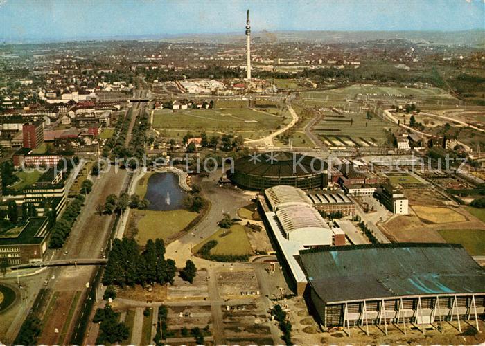 DORTMUND  CITY Fliegeraufnahme Westfalenhalle Park