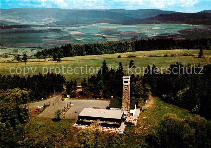 Kirchheim Hessen Fliegeraufnahme Berggasthof Eisenberg Heussner Haus Borgmanntur