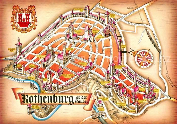 Rothenburg Tauber Panoramakarte