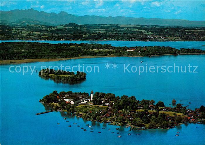 Frauenchiemsee Fliegeraufnahme Herrenchiemsee