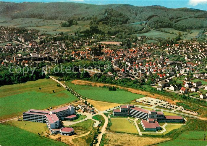 Driburg Bad Fliegeraufnahme Caspar Heinrich Klinik