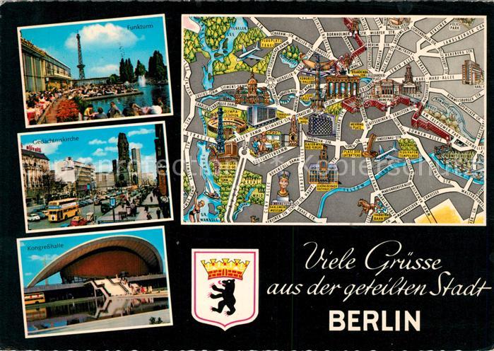 BERLIN  CITY Kongresshalle Gedaechtniskirche Funkturm