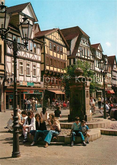 Hann. Muenden Lange Strasse Fruehklass. Brunnen