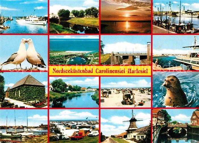 Carolinensiel Ostfriesland Hafen Faehre Muehle