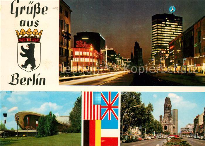 BERLIN  CITY Tauerntzienstrasse Kongresshalle Gedaechtniskirche