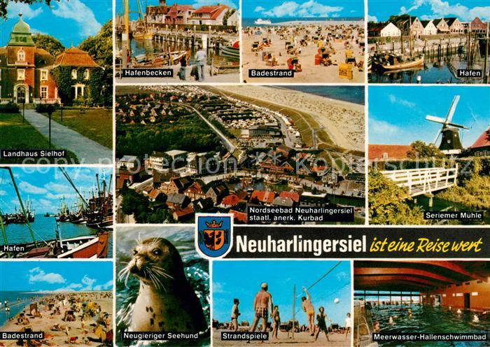 Neuharlingersiel Landhaus Sielhof Hafen Seriemer Muehle