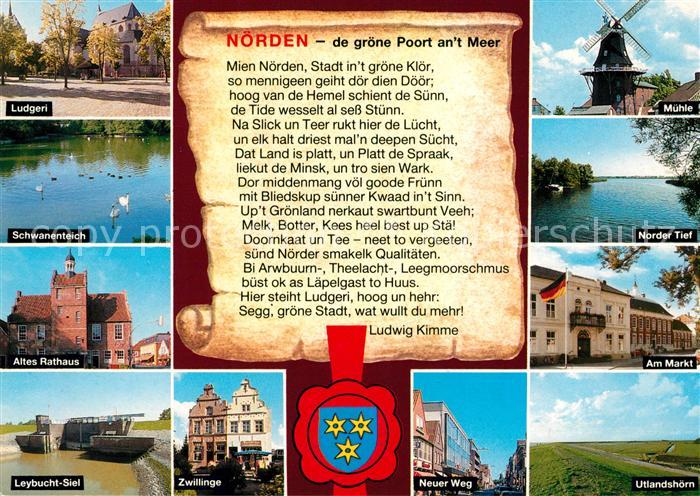 Norden Ostfriesland Altes Rathaus Muehle Markt