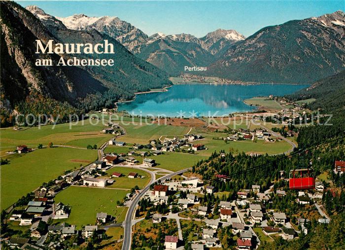 Maurach Achensee Fliegeraufnahme Luftseilbahn
