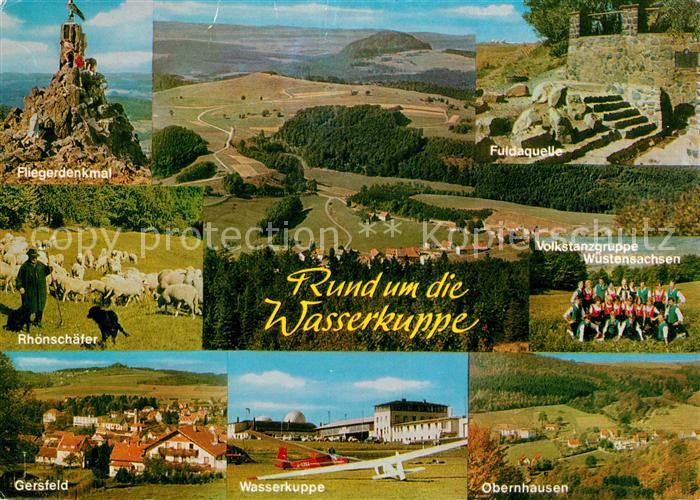 Wasserkuppe Rhoen Fliegerdenkmal Fuldaquelle Obernhausen