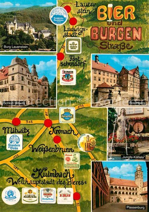 Kulmbach Burg Lauenstein Rosenberg Schloss Mitwitz