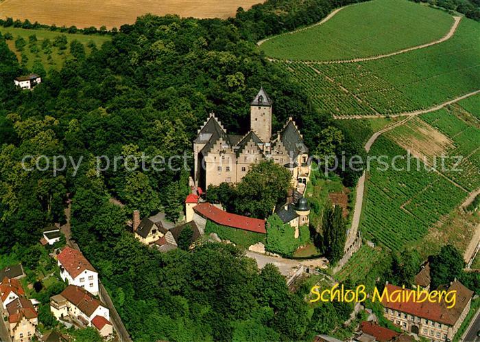 Schonungen Schloss Mainberg Fliegeraufnahme