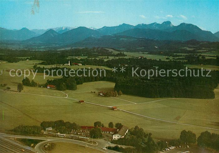 Irschenberg Fliegeraufnahme Autobahn-Rasthaus