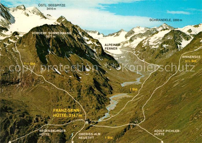 Franz Senn Huette Regensburger Huette Oberiss-Alm Neustift