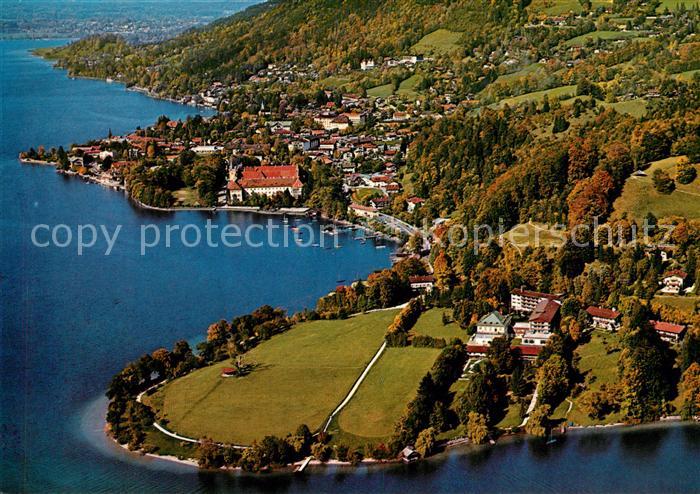 Tegernsee Fliegeraufnahme Sanatorium Seeheim