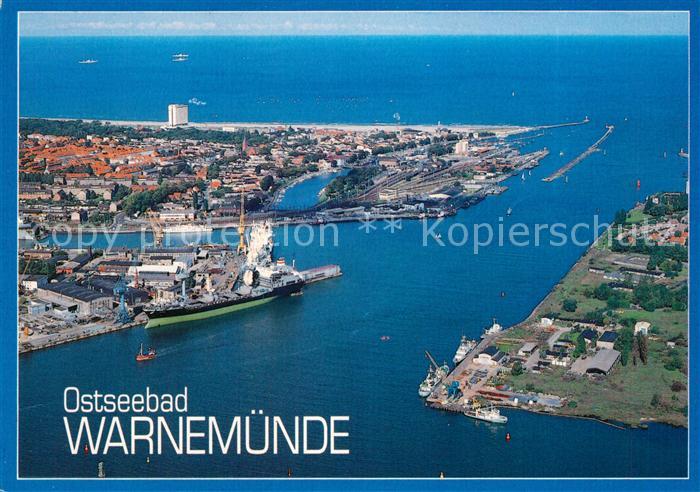 Warnemuende Ostseebad Fliegeraufnahme
