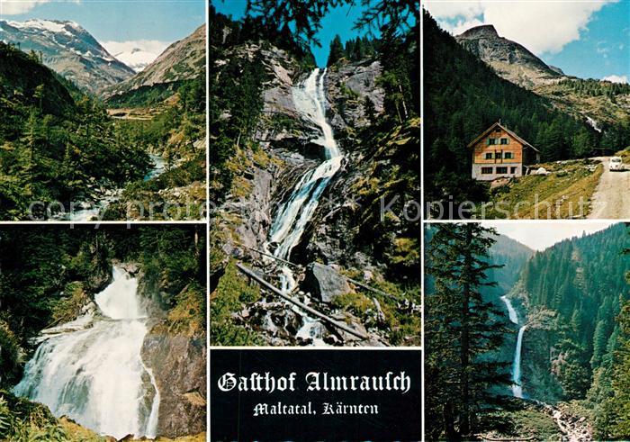 Maltatal Kaernten Gasthof Almrausch Tischlerkar Schwarzhornspitze Maralmfall